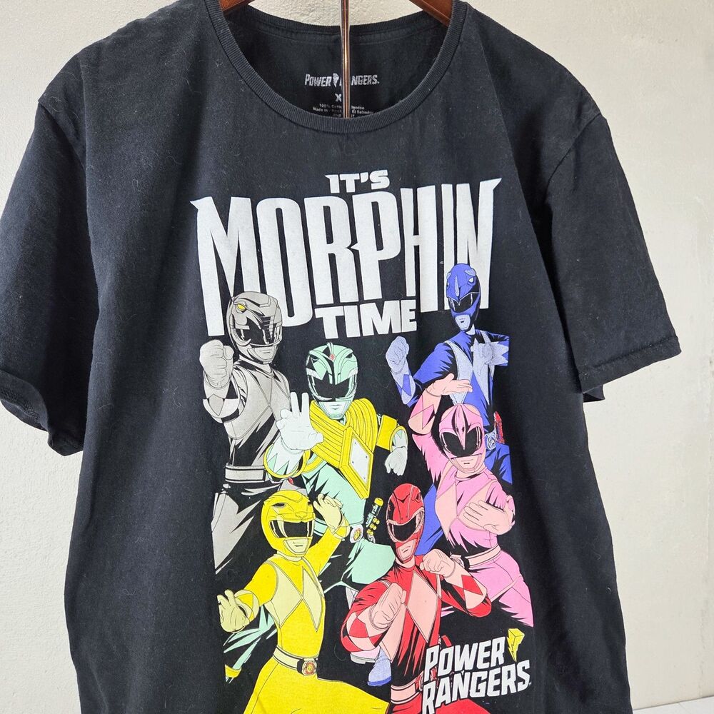 2020 Hasbro Power Rangers It's Morphin Time Graphic T-Shirt C-Life Group Sz XL